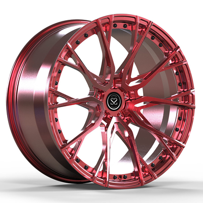 Caramelo vermelho escovado 19x8.5 e 19x9.5 rodas forjadas de uma peça para BMW M40