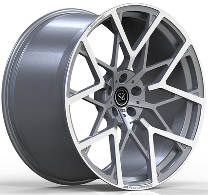 21x10ET15/21x11ET28/5x112/66.6 Rodas forjadas de face maquinada cinza para BMW M5 f90
