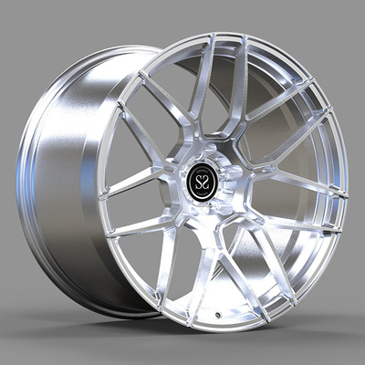 Rodas Forjadas 1-PC Porsche 996 Turbo Clear Brushed 18x9 e 18x12