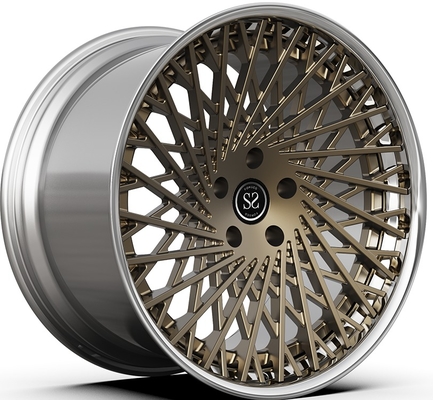 Jantes 2-PC Bronze Polido 21x9.5ET30/22x12.5ET51/5x114.3/67.1 para Ferrari F12