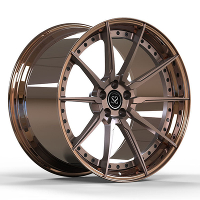 2PC feito sob encomenda Porsche forjou as rodas da liga orlara o brilho 19x9 de bronze