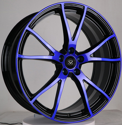 Tesla Modelo 3 Goss Cara preta e azul 20x9.0 e 20x10 1-PC Aspas Forjadas