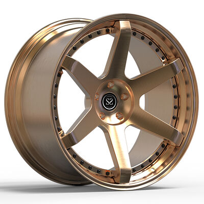 21x9.5 e 21x11 bronze polido personalizado 2-PC Jantes forjados para M6 Coupe 2016