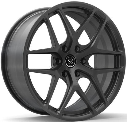 24X10.5J Rodas forjadas de 1 PC escovadas em preto para Toyota LX300
