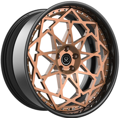 Disco de bronze claro e barril preto 20x10 e 20x11 jantes forjadas personalizadas de 2 peças para BMW M8 F93