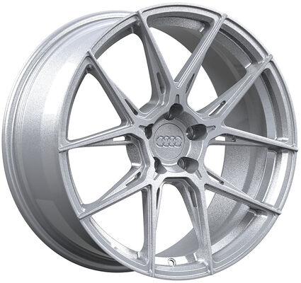 20x9.0 Gloss Silver Custom 1-PC Forged Wheels for Audi S6 2009.