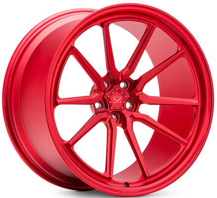 Espinhas e tampas personalizadas Vermelho 1 peça rodas forjadas 17 