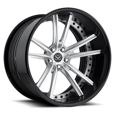 As bordas personalizadas da liga para o lAMercedes-Benz AMG GTS/21inch 2-Piece forjaram o teste padrão feito sob encomenda 5x112 do parafuso das rodas