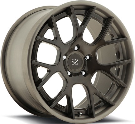 20inch orlara bordas forjadas 2-PC personalizadas preto da liga do brilho com o 5x120 para as rodas da liga de BMW M4/SAE J2530