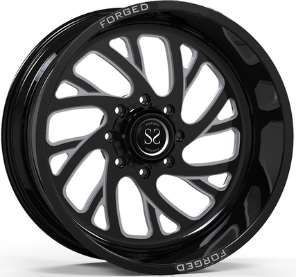 Anote 4x4 as rodas personalizadas feitas à máquina pretas 20X12 E as -44 bordas de 4x4 Off Road
