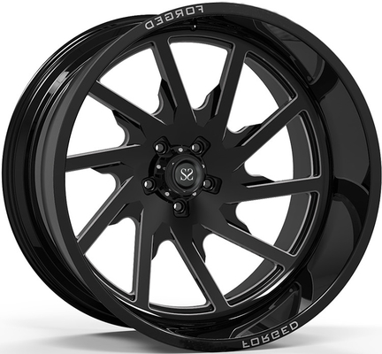 Fora o preto do brilho 24x12 e 24x14 das bordas do Rad fez à máquina o bordo profundo borda personalizada das rodas 4x4
