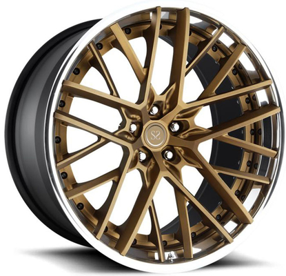 A liga de alumínio de A6061 T6 3 partes forjou o ajuste preto Hyper das bordas para Audi RS6 18 19 20 e 21 incehs