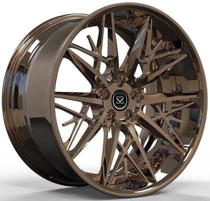 Engasgar as 2 partes 20 X12 polonesa forjou as rodas para Audi RS6