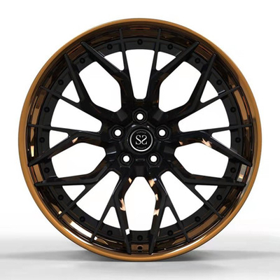 As bordas 20x11 de bronze lustradas para M6 2-Piece forjaram as placas de alumínio da roda