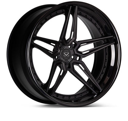 A liga forjada preto do brilho orlara 3 partes para Lamborghini Ferrari 5X114.3 5X120