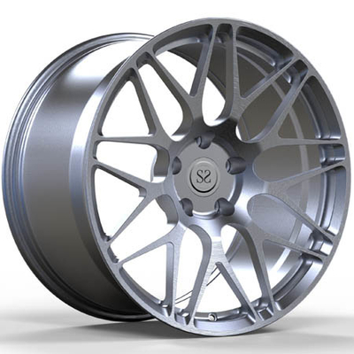 O resíduo metálico escovou a liga preta do monoblock orlara 911 a polegada 20x9 20x11.5 da parte 20 do turbocompressor S 1 desconcertou as rodas forjadas