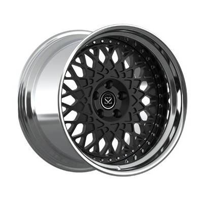 O centro Matte Black 2-Piece forjou as rodas que o tambor lustrou 19 polegadas liga bordas do carro E350