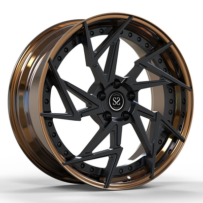 Adequado para Audi A3 Custom Bronze 2-PC Forjado Alumínio Rims 18 e 19 polegadas 5x112 Bolt Padrão