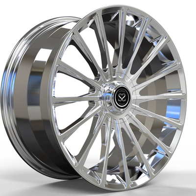 As rodas que de 1 Chrome da parte Monoblock forjou para S63 20x8.5 20x9.5 desconcertaram bordas