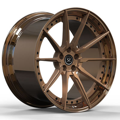 As bordas de bronze 5x112 de Mercedes Benz Forged Wheels 2-PC do brilho desconcertaram 21 polegadas