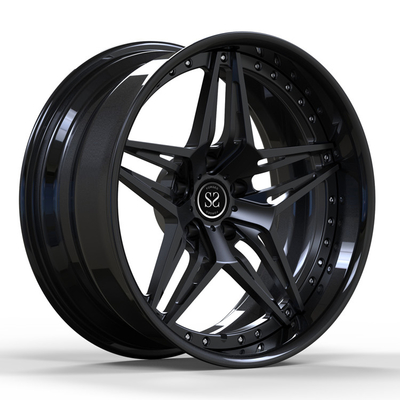 O PC preto de Chevy Nova 2 da liga forjou 18inch desconcertado as rodas 19inch 18x8 19x9