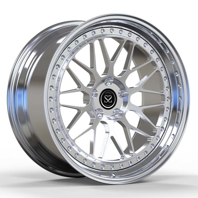 O desafiador de Dodge 2 partes forjou as rodas que lustradas escovadas o carro orlara 20 polegadas côncavo