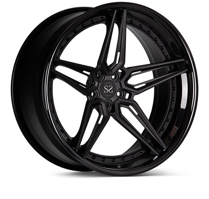 3 preto forjado estilo do brilho das rodas 19inch de Vossen da parte para bordas luxuosas do carro