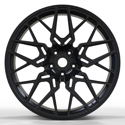 SSWS1032 1-PC 6061-T6 escovam bordas forjadas da liga anotam 5x112 preto 20inch